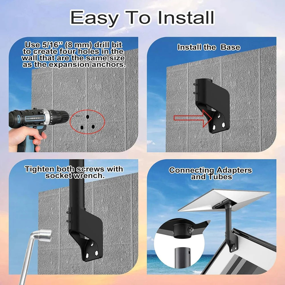 alloautoparts-360-adjustable-wall-roof-mount-kit-for-starlink-gen-3