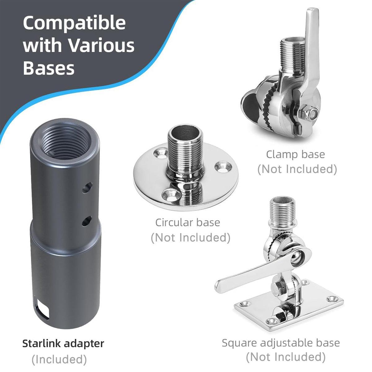 alloautoparts-aluminum-pipe-mount-adapter-for-starlink-gen-2-dish