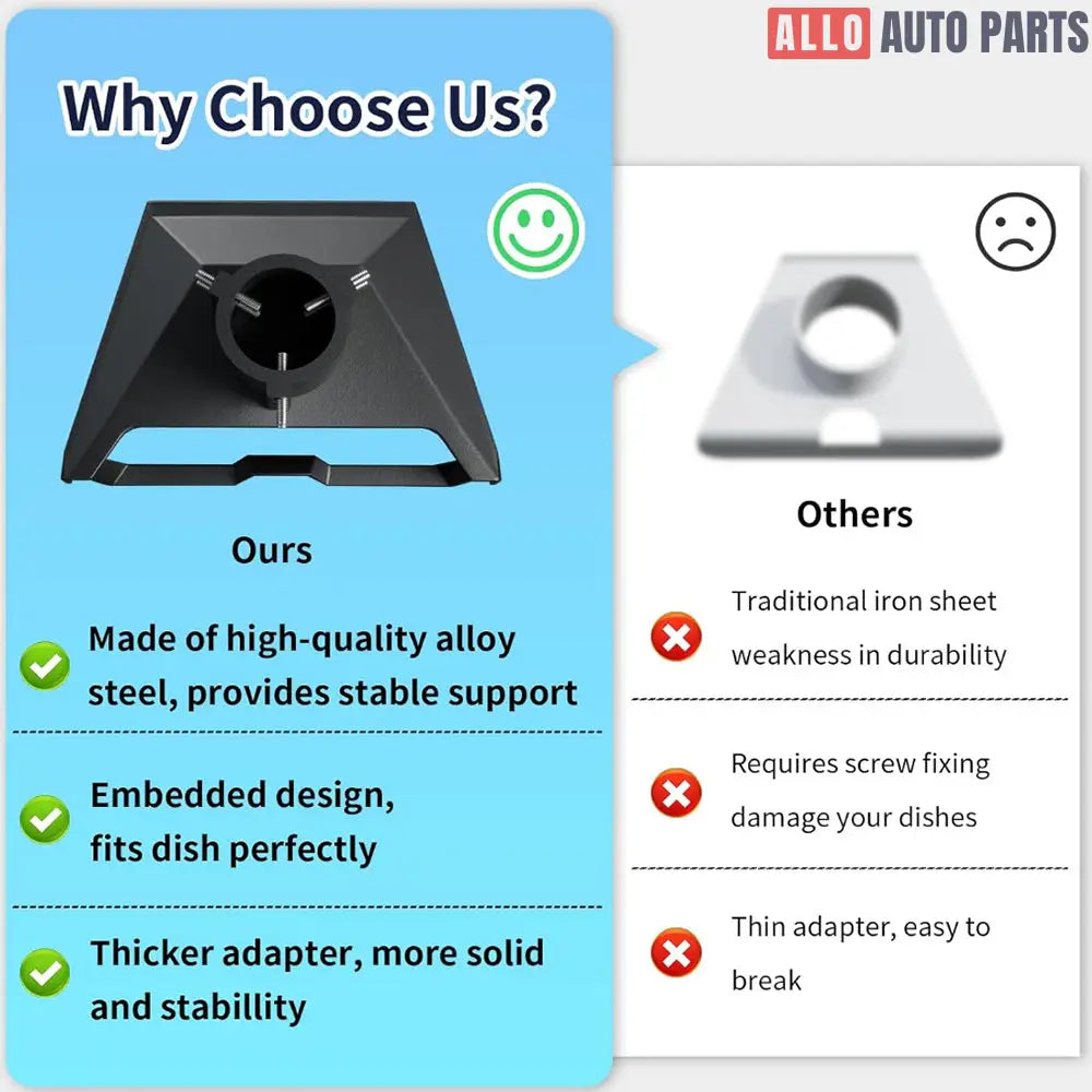 Adjustable Roof Ridge Mount for Starlink Gen 3 | No-Drill V3 Satellite Dish Kit - Tesla Exterior Accessories > Starlink