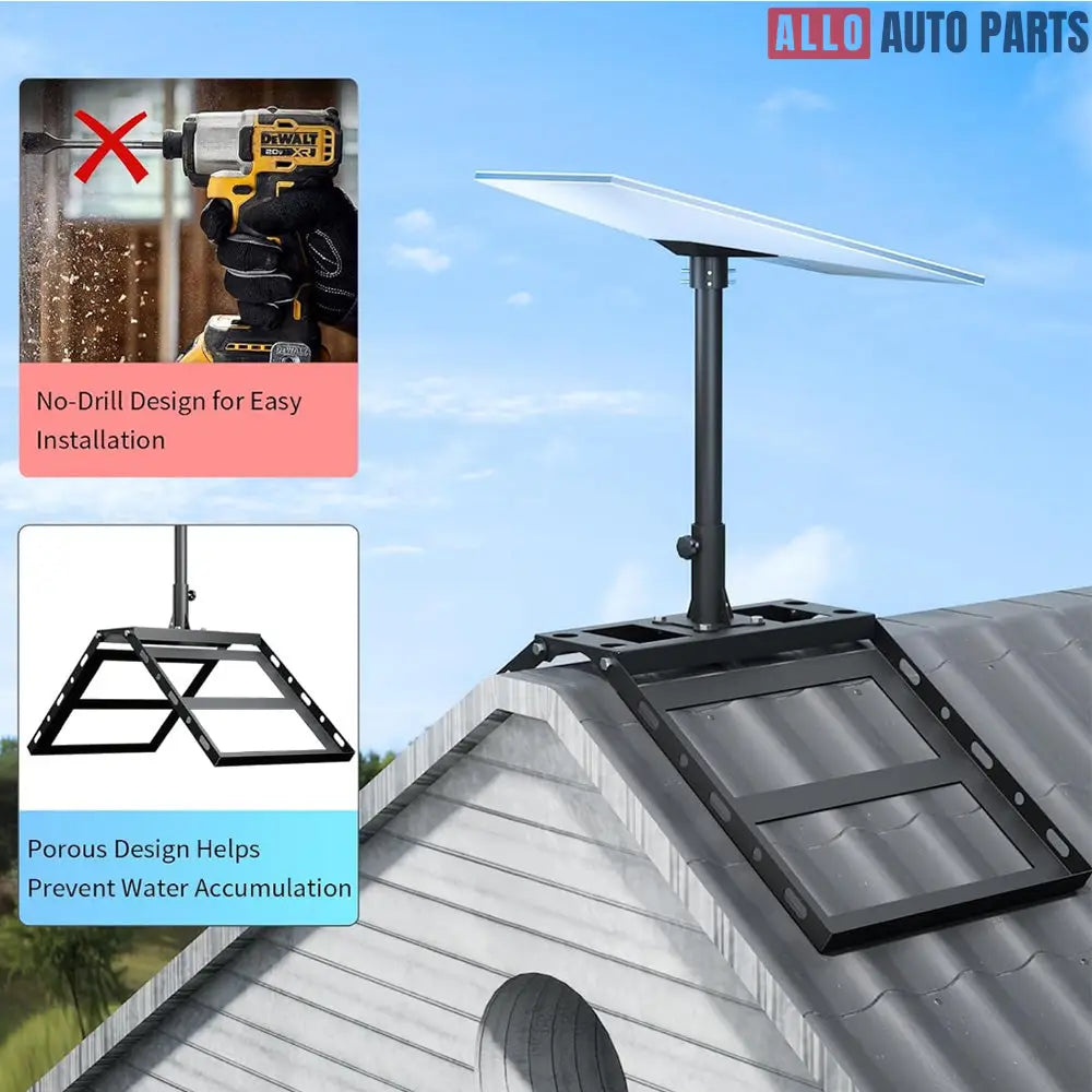 Adjustable Roof Ridge Mount for Starlink Gen 3 | No-Drill V3 Satellite Dish Kit - Tesla Exterior Accessories > Starlink