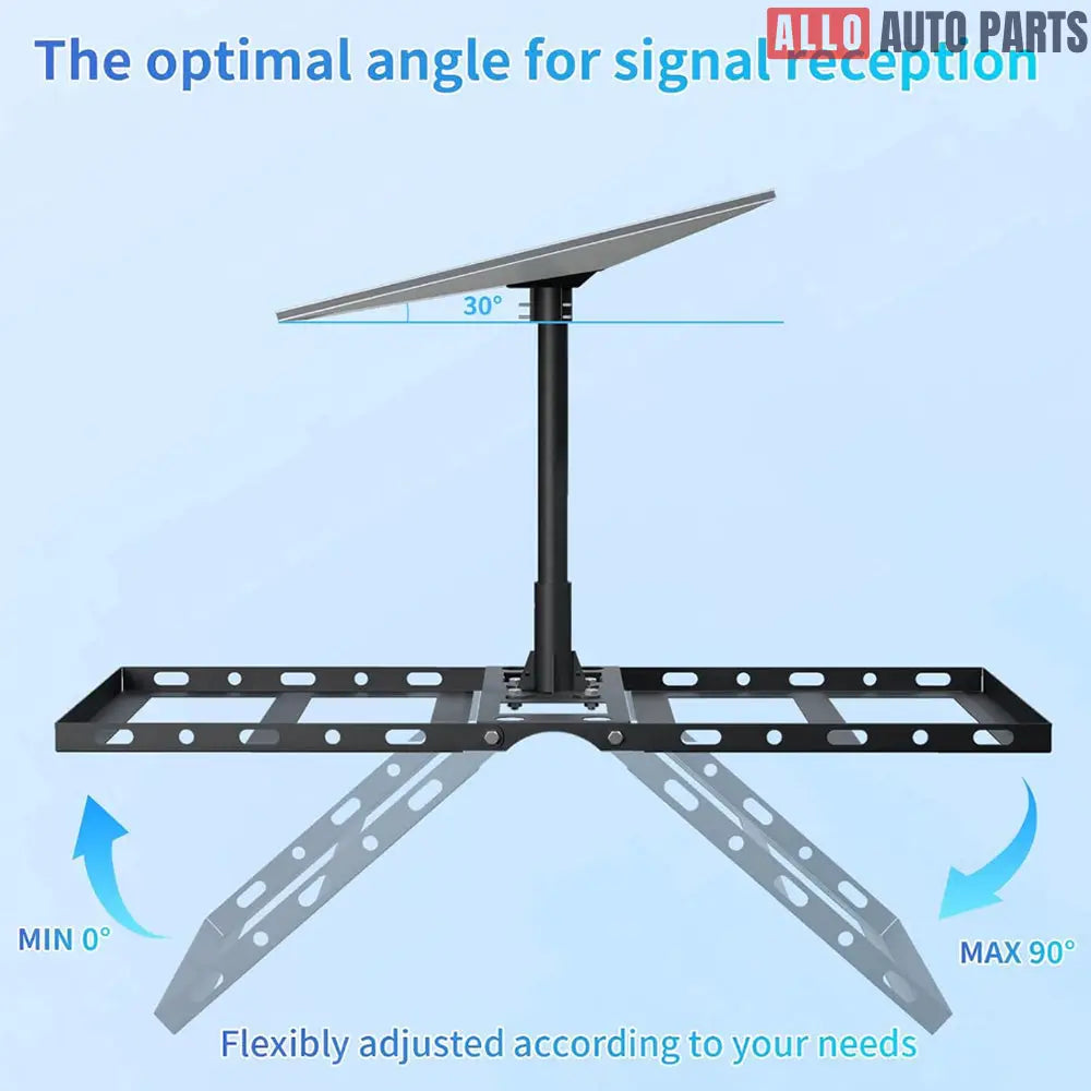 Adjustable Roof Ridge Mount for Starlink Gen 3 | No-Drill V3 Satellite Dish Kit - Tesla Exterior Accessories > Starlink