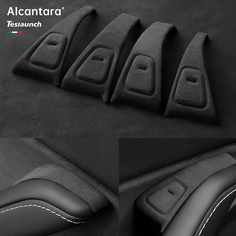 Alcantara Door Button Switch Cover for Tesla Model 3 & Model Y (2017-2023) - Tesla Interior Accessories > Doors > Door