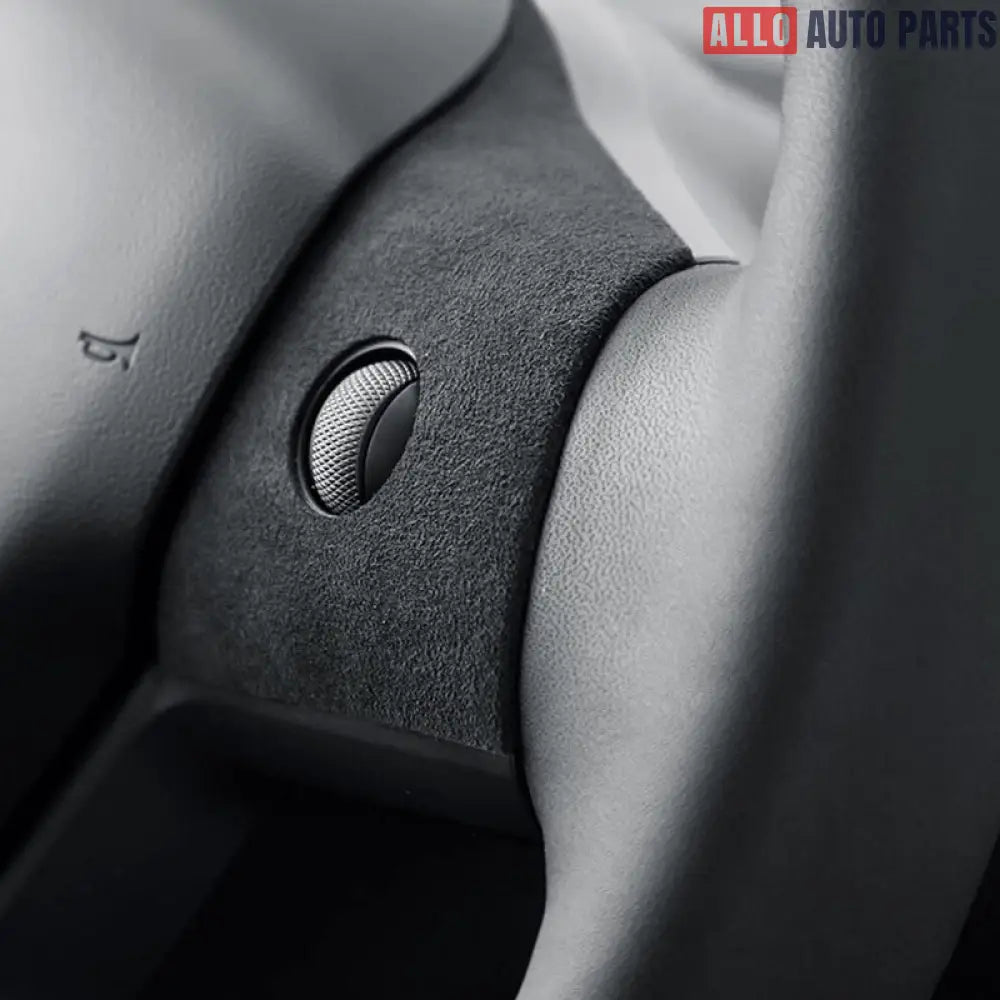 Alcantara Steering Wheel Cover for Tesla Model 3 & Model Y | Genuine Fabric - Tesla Interior Accessories > Steering