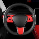 Alcantara Steering Wheel Cover for Tesla Model 3 & Model Y | Genuine Fabric - Tesla Interior Accessories > Steering