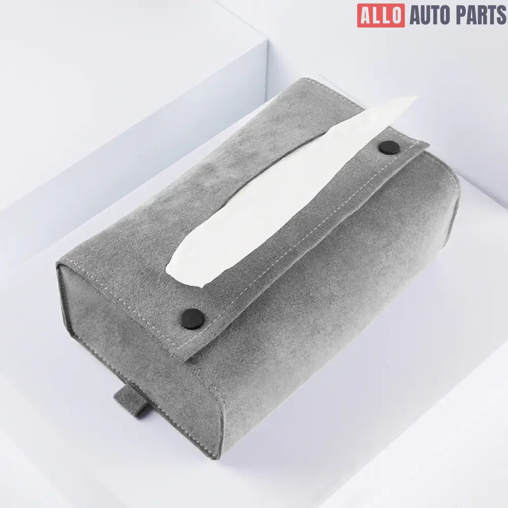Alcantara Tissue Box for Tesla Model 3/Y/X/S - Premium Luxury Interior Accessory - Tesla Interior Accessories > Seat >