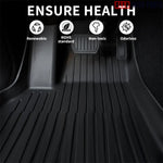 All Weather TPE Floor Mats & Cargo Liners for 2021-2023 Tesla Model 3 - Tesla Interior Accessories > Frunk Trunk > Mat