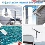 Aluminum Pipe Mount Adapter for Starlink Gen 2 Dish - No-Drill V2 Mount - Tesla Exterior Accessories > Starlink