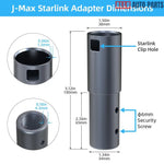 Aluminum Pipe Mount Adapter for Starlink Gen 2 Dish - No-Drill V2 Mount - Tesla Exterior Accessories > Starlink