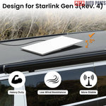 Anti-Theft Starlink Gen 3 Roof Mount - Secure RV & Yacht Aluminum Bracket - Tesla Exterior Accessories > Starlink