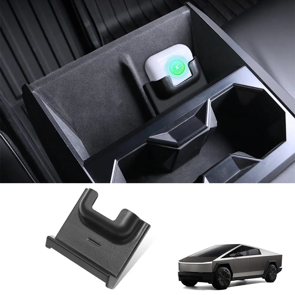 Cybertruck Wireless Charger Holder for AirPods Pro - Secure Fit Accessory - Tesla Interior Accessories > Center Console