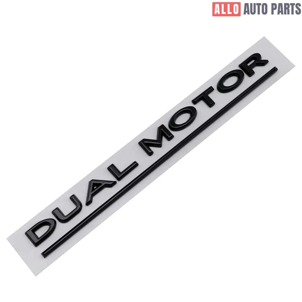 Dual Motor Badge Emblem Replacement for Tesla Model 3 Y S X - Rear Trunk Decal - Tesla Exterior Accessories > Exterior