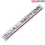 Dual Motor Badge Emblem Replacement for Tesla Model 3 Y S X - Rear Trunk Decal - Tesla Exterior Accessories > Exterior