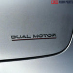 Dual Motor Badge Emblem Replacement for Tesla Model 3 Y S X - Rear Trunk Decal - Tesla Exterior Accessories > Exterior