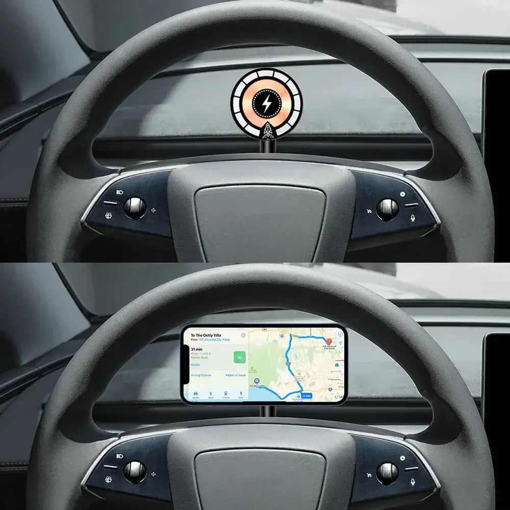 MagSafe Wireless Charger Phone Mount for Tesla Model 3 & Y (2017-2025) - Tesla Interior Accessories > Dashboard > Phone