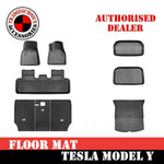 Tesla Model Y Rear Well Front Cargo Trunk Toolbox Boot Liner Kick Floor Mats