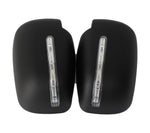 Door Mirror Cover Trim Matte Black with LED Light to suit Triton ML 06-09