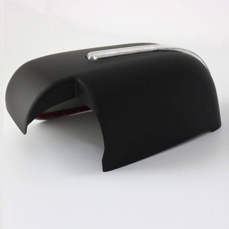 Door Mirror Cover Trim Matte Black with LED Light to suit Triton ML 06-09