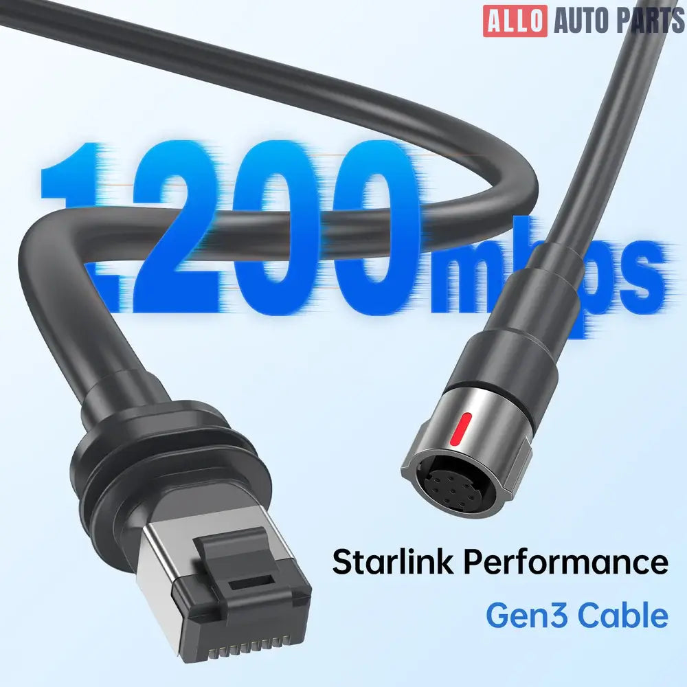 Starlink Gen 3 Replacement Cable - 1200Mbps Extension for RV & Boat - Tesla Exterior Accessories > Starlink