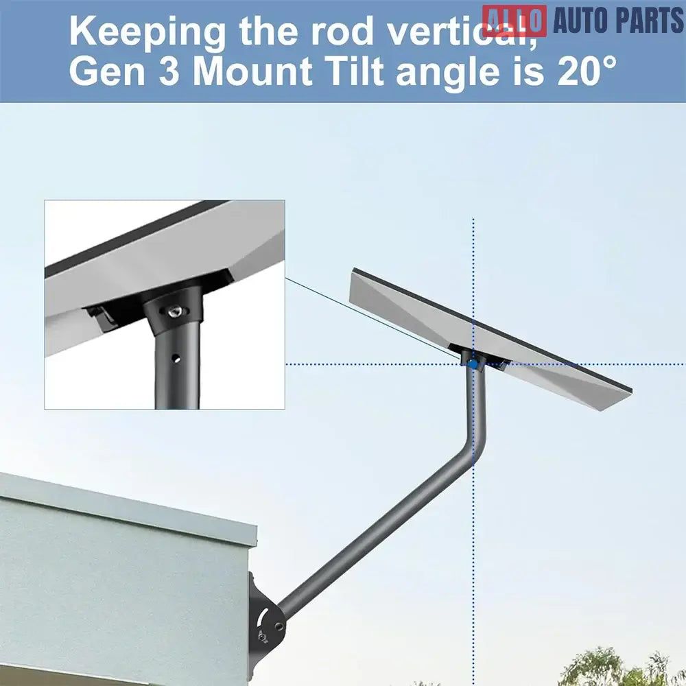 Starlink Gen 3 Roof Mount - 26’’ Adjustable Heavy Duty Aluminum Bracket Kit - Tesla Exterior Accessories > Starlink