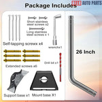 Starlink Gen 3 Roof Mount - 26’’ Adjustable Heavy Duty Aluminum Bracket Kit - Tesla Exterior Accessories > Starlink