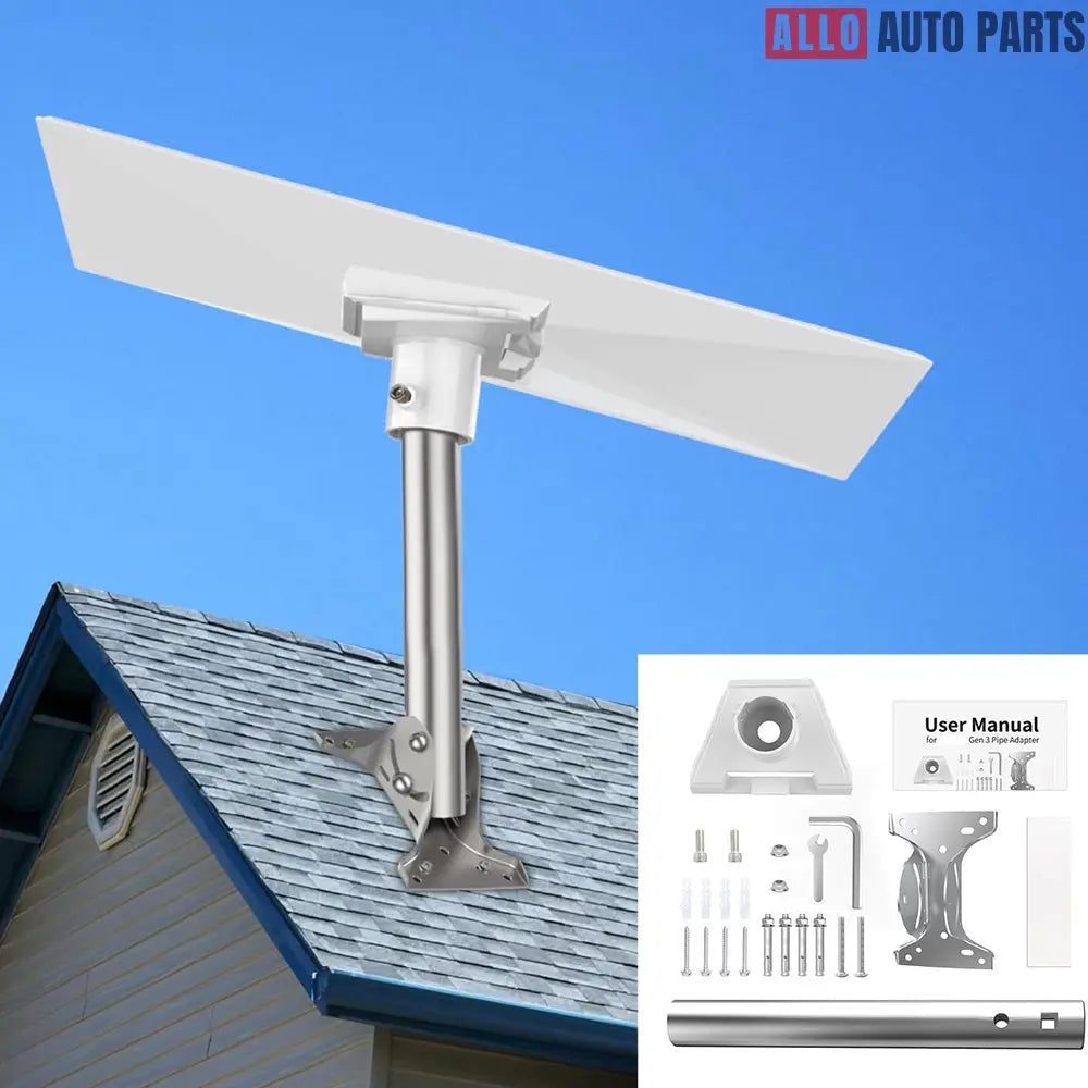 Starlink Gen 3 Roof Mount Kit - Heavy Duty Adjustable Straight Pipe Bracket - Tesla Exterior Accessories > Starlink