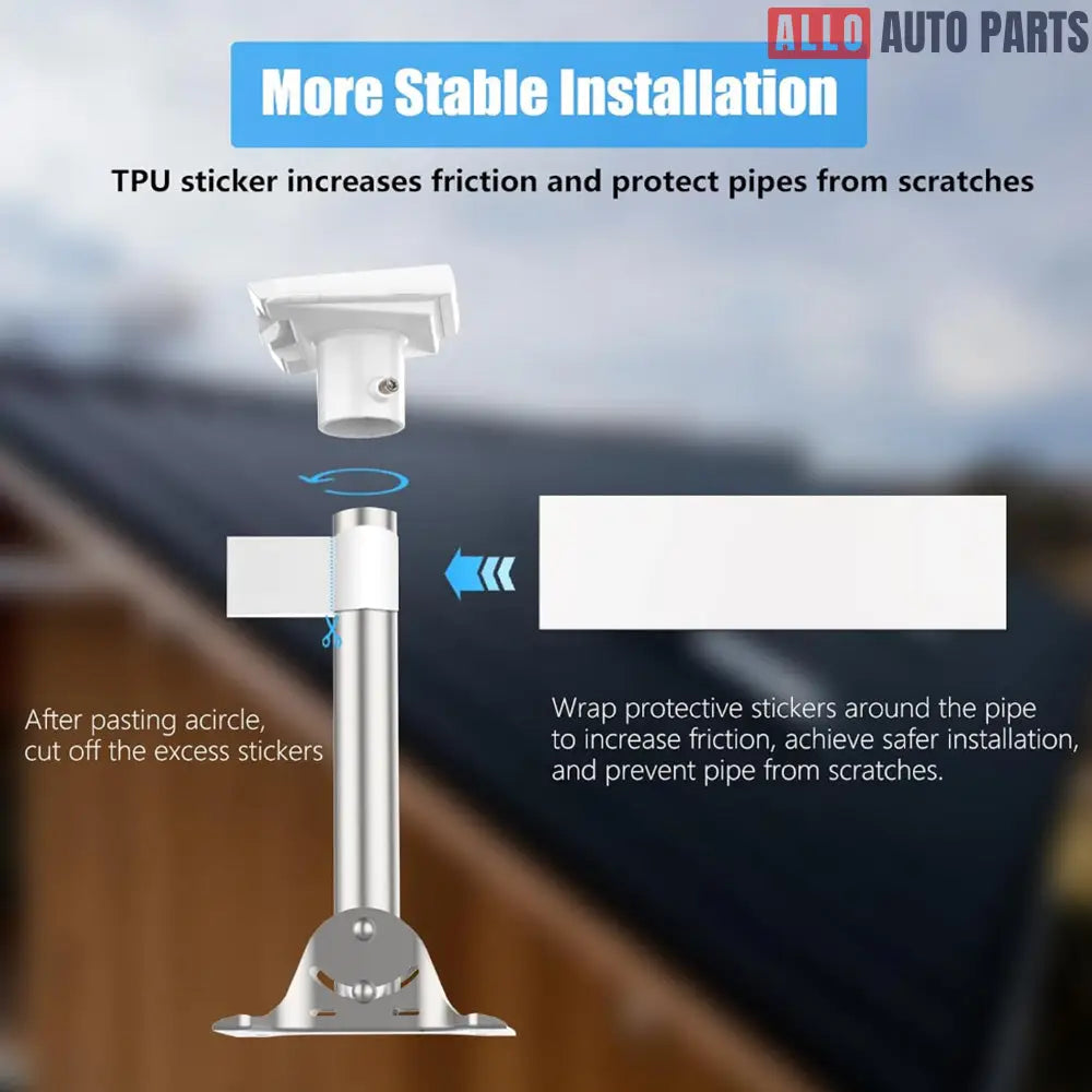 Starlink Gen 3 Roof Mount Kit - Heavy Duty Adjustable Straight Pipe Bracket - Tesla Exterior Accessories > Starlink
