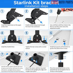 Starlink Gen 3 Roof Pole Mount Kit - Adjustable Heavy Duty Alloy Steel Stand - Tesla Exterior Accessories > Starlink