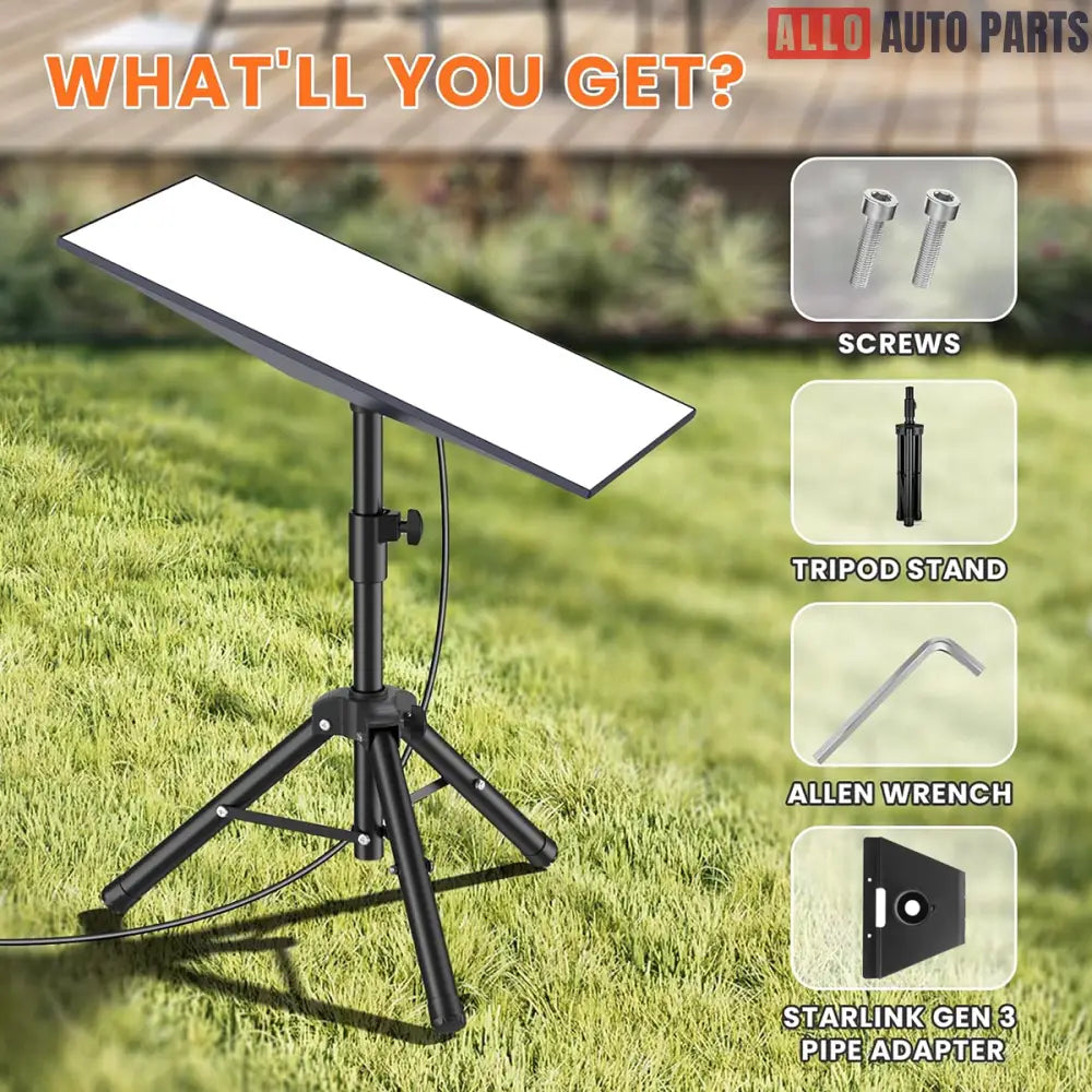 Starlink Gen 3 Tripod Mount - Adjustable Portable Stand for RV & Camping - Tesla Exterior Accessories > Starlink