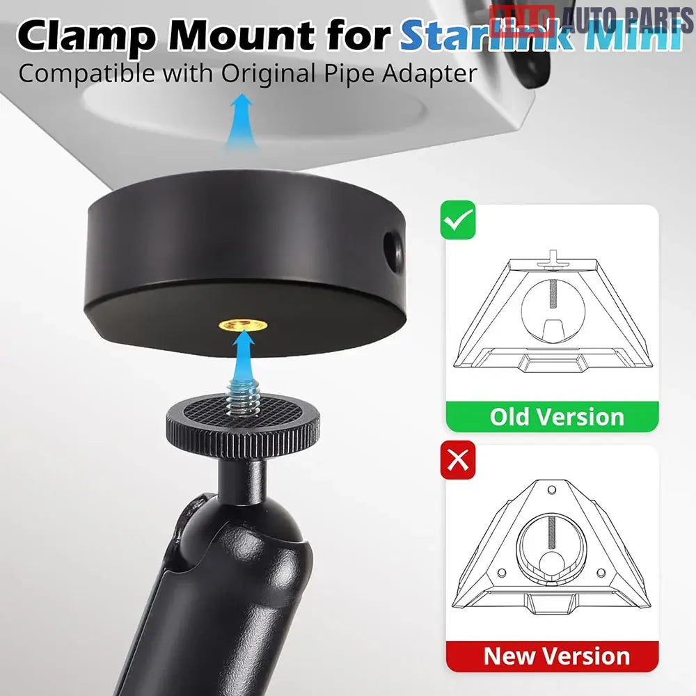 Starlink Mini Adjustable Clamp Mount Kit for RV Yacht & Campers - Tesla Exterior Accessories > Starlink