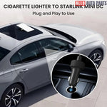 Starlink Mini DC Power Cable - 10FT Cigarette Lighter Plug 12V-48V 16AWG - Tesla Exterior Accessories > Starlink