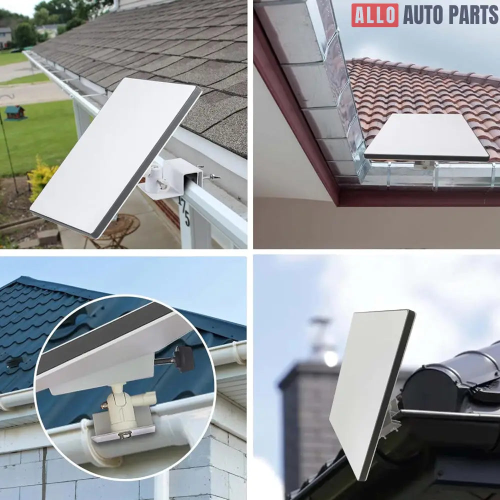 Starlink Mini Gutter Mount - No-Drill Adjustable Swivel Bracket Adapter - Tesla Exterior Accessories > Starlink