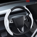 Suede Steering Wheel Cover for Tesla Model Y Juniper 2025+ | Anti-Slip Grip - Tesla Interior Accessories > Steering