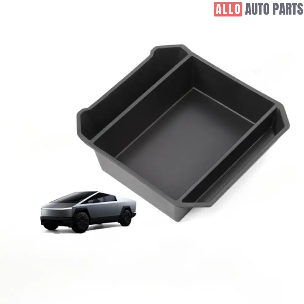 Tesla Cybertruck 2024+ Center Console Organizer Tray | Flocked Armrest Storage - Tesla Interior Accessories > Organizers