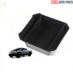 Tesla Cybertruck 2024+ Center Console Organizer Tray | Flocked Armrest Storage - Tesla Interior Accessories > Organizers