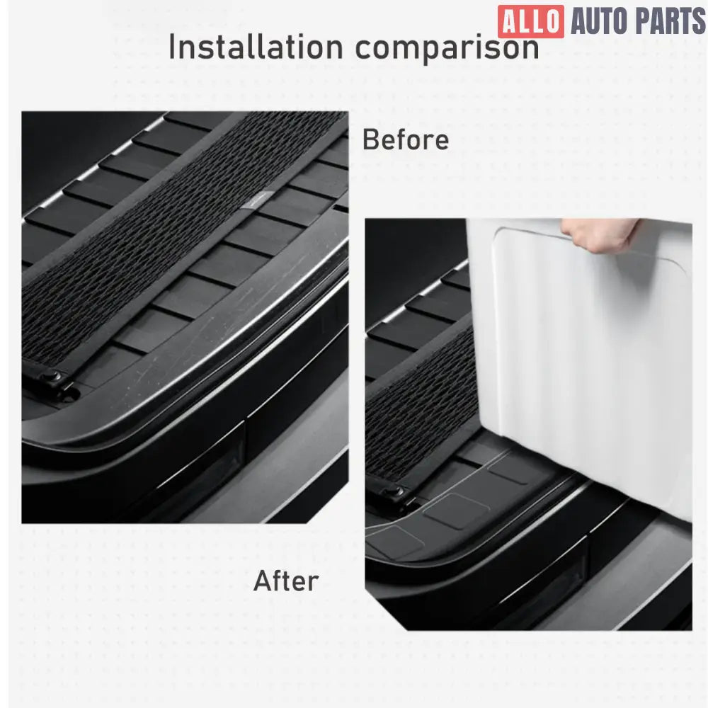Tesla Cybertruck 2024+ Front Trunk Sill Plate Cover - TPE Anti-Scratch Guard - Tesla Interior Accessories > Frunk Trunk