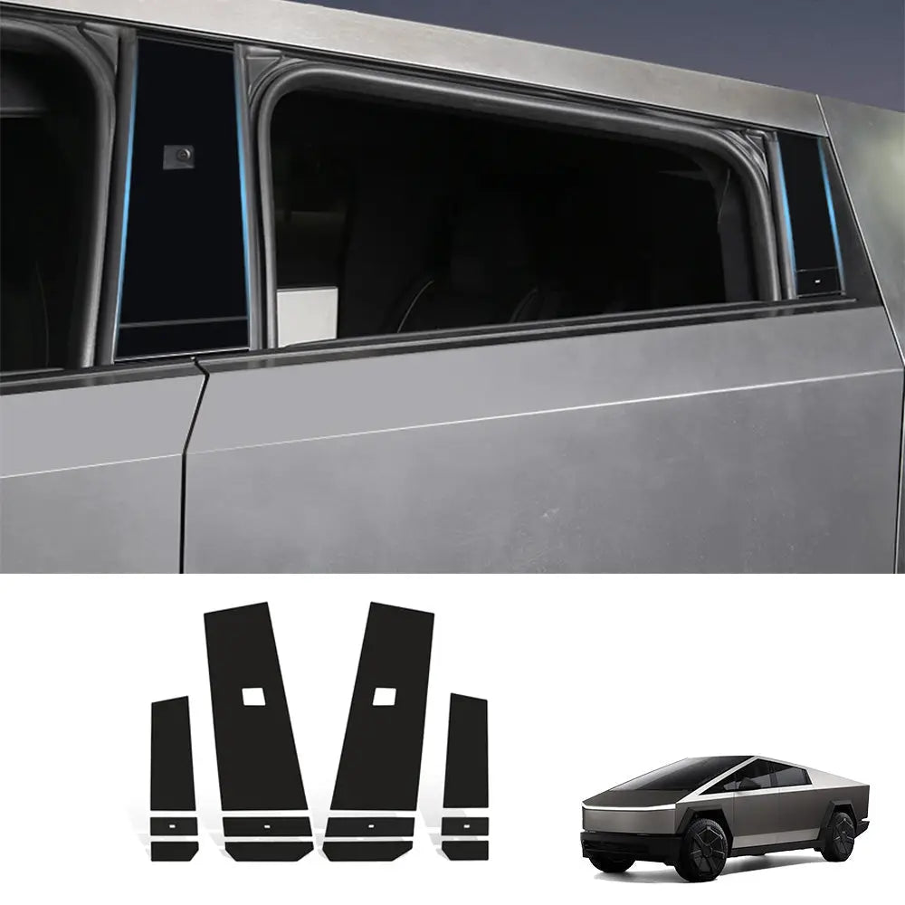 Tesla Cybertruck B & C Pillar & Door Button Wrap - Scratch Protection - overstock
