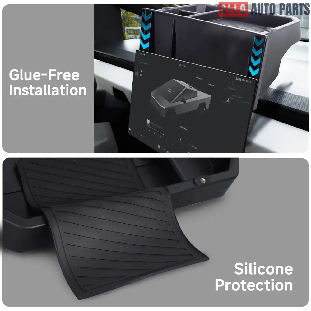 Tesla Cybertruck Behind Screen Storage Box - Center Console Dashboard Tray - overstock