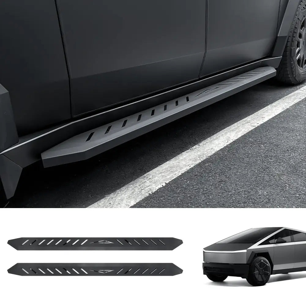 Tesla Cybertruck Running Boards - Heavy Duty Side Steps & Nerf Bars - overstock