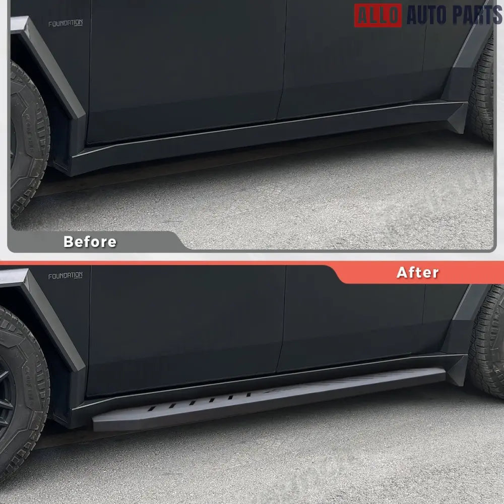 Tesla Cybertruck Running Boards - Heavy Duty Side Steps & Nerf Bars - overstock