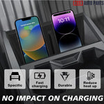 Tesla Cybertruck Wireless Charging Silicone Pad - Anti-Slip Center Console Mat - Tesla Interior Accessories > Center