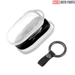 Tesla Key Fob Cover for Model 3/Y/S/X - Premium Alloy & Leather Case - Tesla Exterior Accessories > Remote Key Cover