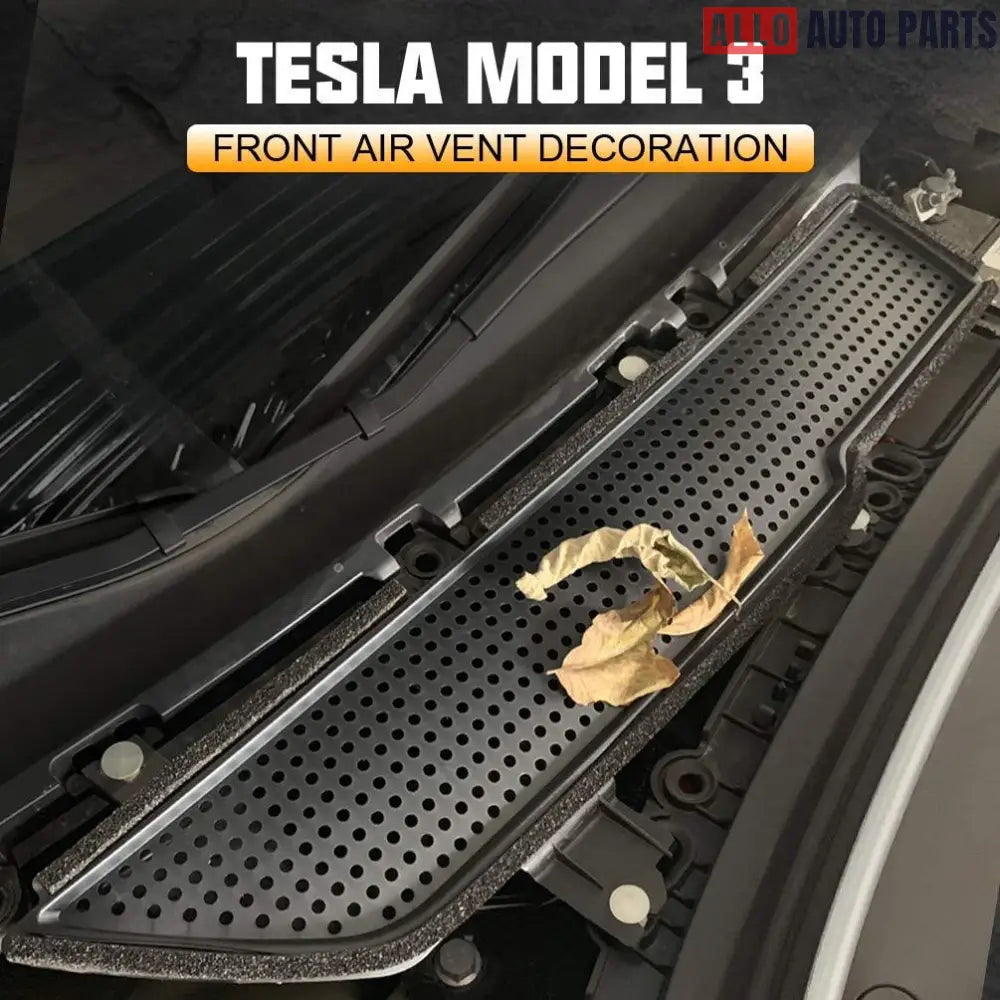 Tesla Model 3 Air Intake Vent Cover (2021-2023) - AC Protection Grille - Tesla Interior Accessories > Frunk Trunk > Air