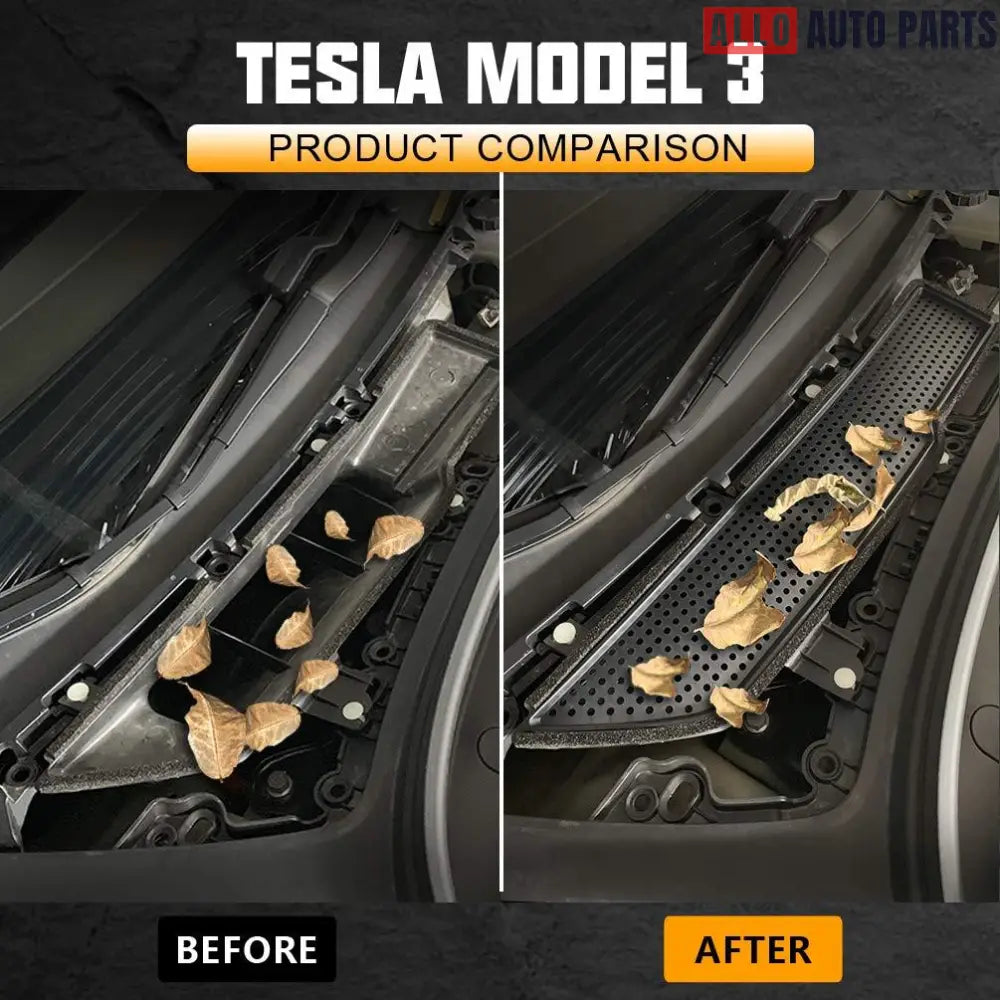 Tesla Model 3 Air Intake Vent Cover (2021-2023) - AC Protection Grille - Tesla Interior Accessories > Frunk Trunk > Air