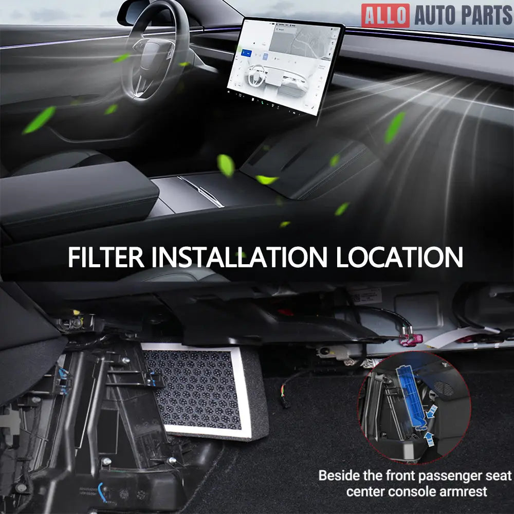 Tesla Model 3 HEPA Cabin Air Filter with Activated Carbon (2017-2024) - Tesla Interior Accessories > Air Filter