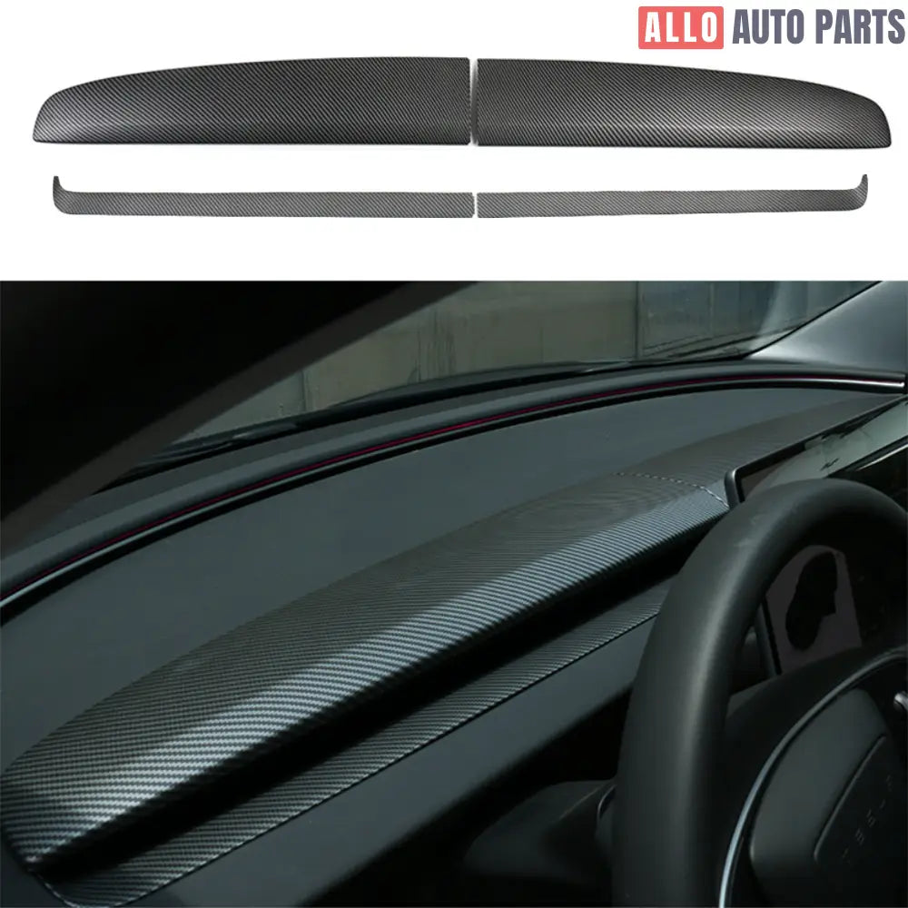 Tesla Model 3 Highland 2024 Carbon Fiber Dashboard & Air Outlet Cover - Tesla Interior Accessories > Dashboard > Center