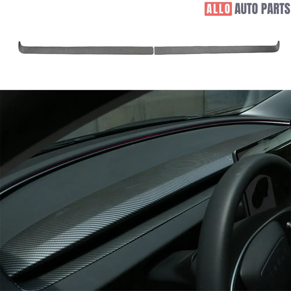 Tesla Model 3 Highland 2024 Carbon Fiber Dashboard & Air Outlet Cover - Tesla Interior Accessories > Dashboard > Center