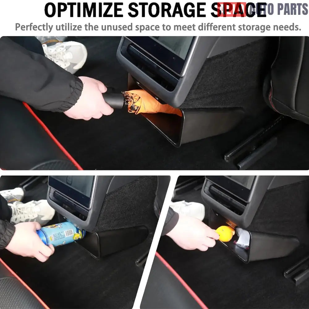 Tesla Model 3 Highland 2024+ Magnetic Backseat Trash Can & Storage Box - Tesla Interior Accessories > Seat > Organizers