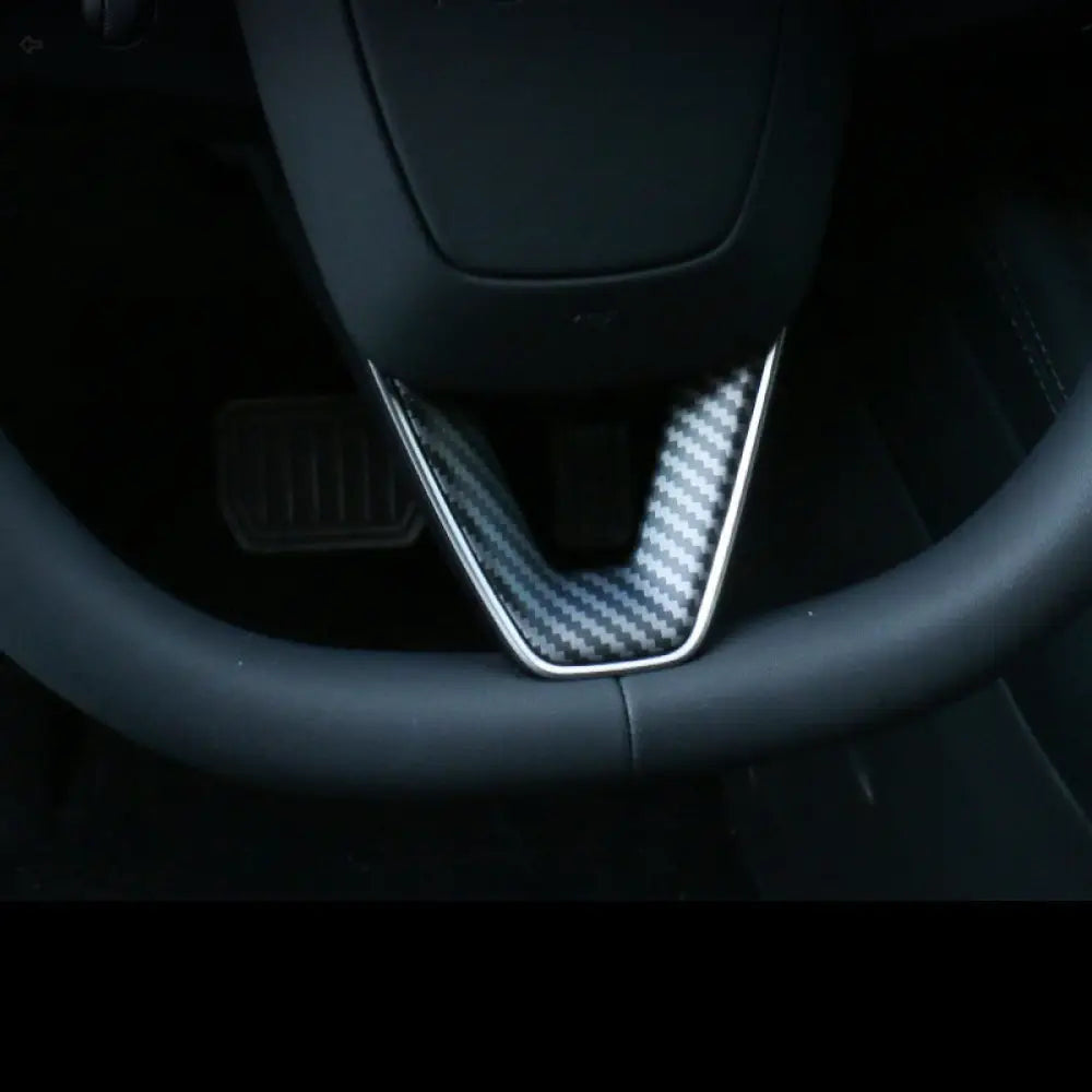 Tesla Model 3 Highland 2024+ Steering Wheel U-Shaped Trim Cover - ABS - Tesla Interior Accessories > Steering wheels >