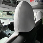Tesla Model 3 & Y Breathable Flannel Front Seat Cover - All-Season Protection - Tesla Interior Accessories > Seat >
