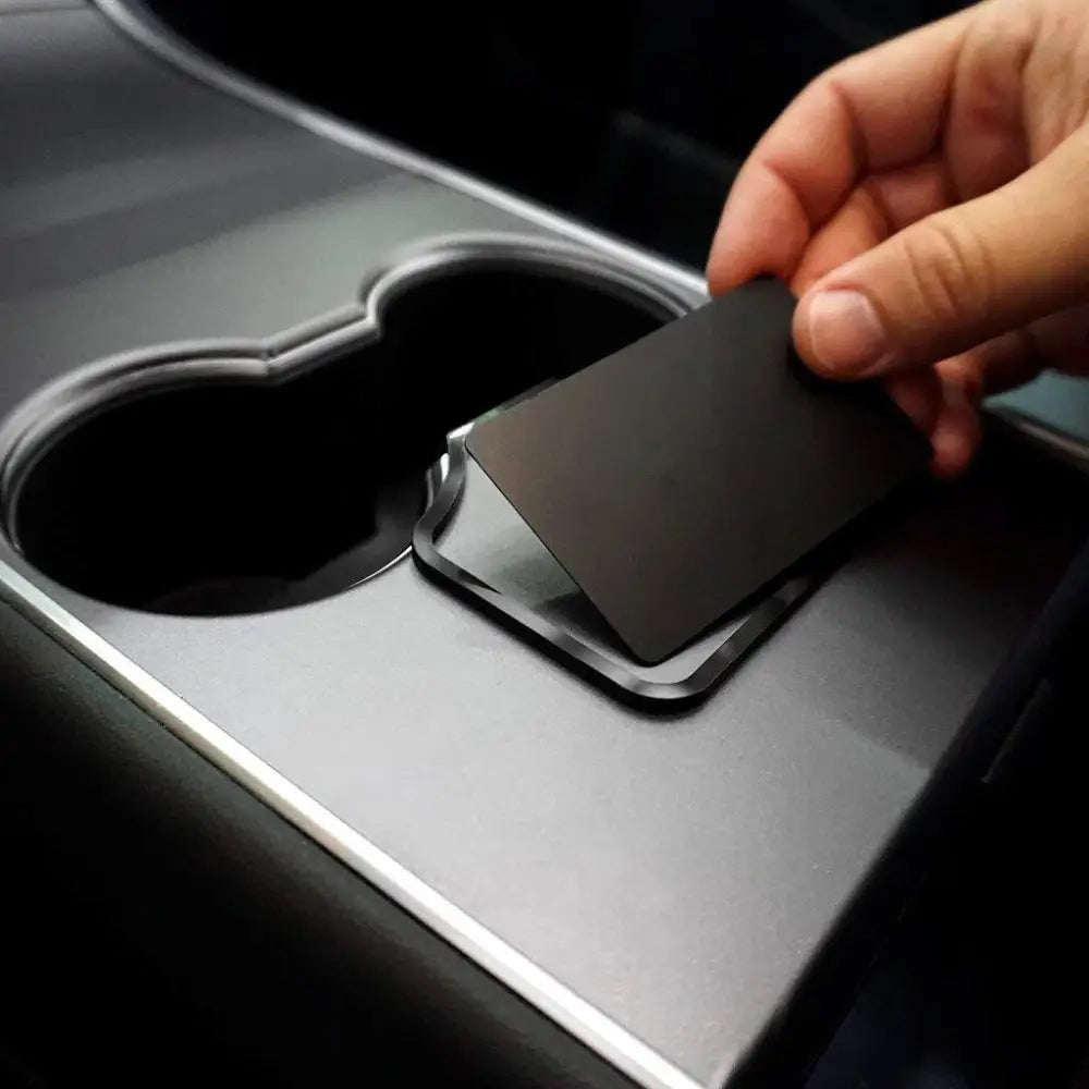 Tesla Model 3/Y Key Card Holder - Anti-Slip Center Console Frame (2017-2023) - Tesla Interior Accessories > Center